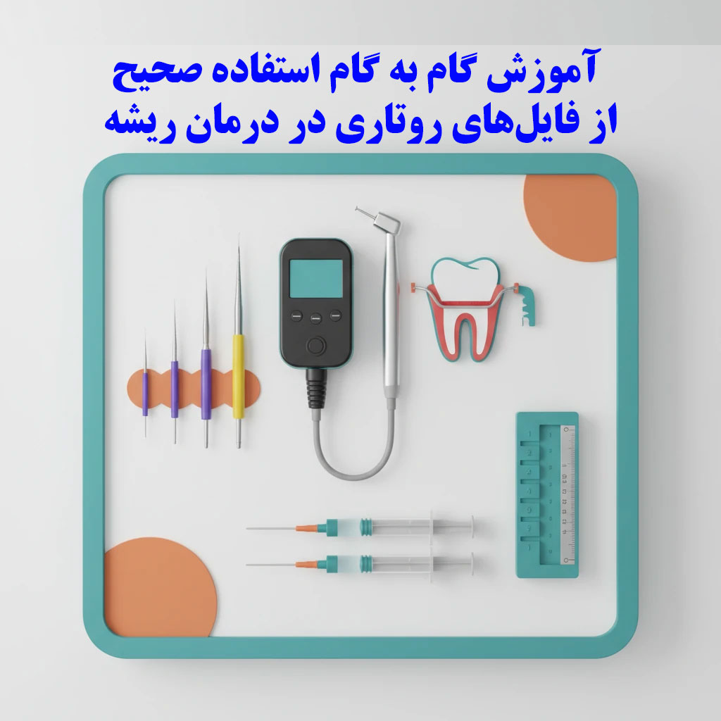 آموزش گام به گام استفاده صحیح از فایلهای روتاری در درمان ریشه